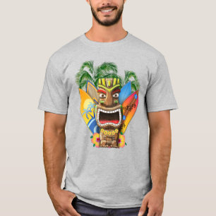 T-shirt Hawaiian Tiki Surf