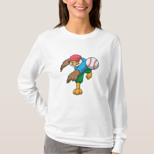 T-shirt Hawk au baseball avec batte de baseball