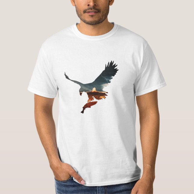 T-shirt Hawk avec chemise rouge  (Devant)