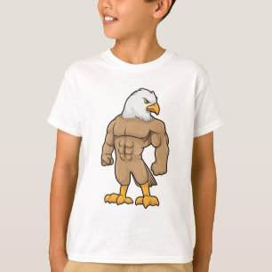 T-shirt Hawk en Bodybuilder avec six pack