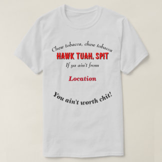 T-shirt Hawk Tuah personnalisable emplacement LT