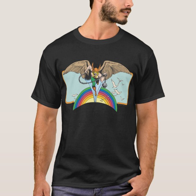 T-shirt Hawkman survole le ciel (Devant)