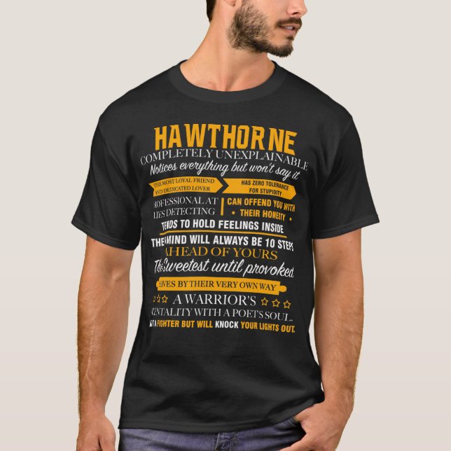 T-shirt HAWTHORNE complètement inexplicable (Devant)