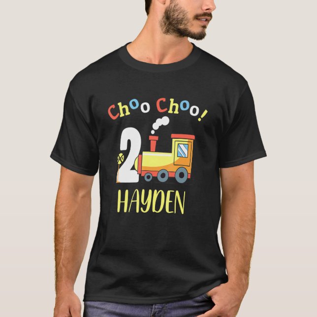 T-shirt Hayden Choo Choo Deux Train 2e Anniversaire Turin  (Devant)