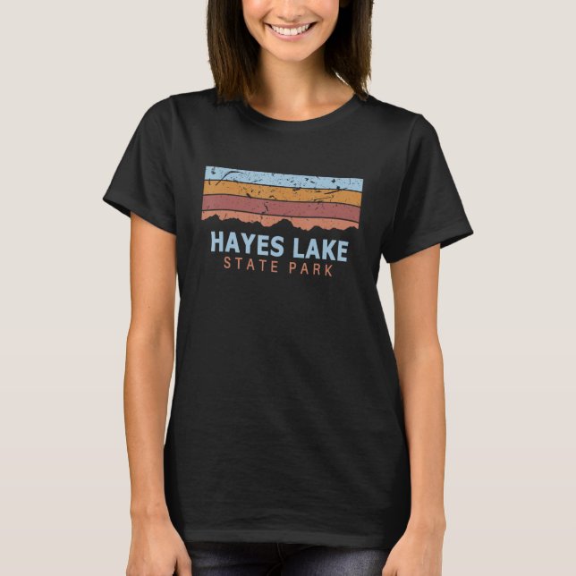 T-shirt Hayes Lake State Park Minnesota Retro Cool (Devant)