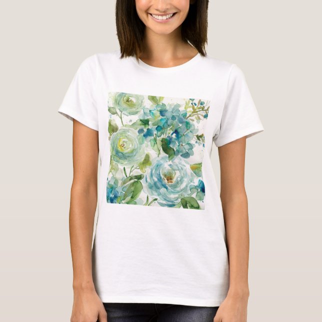 T-shirt HAZ06 aquarelle fraîche Floral.tif (Devant)