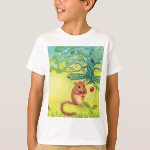 T-shirt Hazel Dormouse Manger Fraise Sauvage