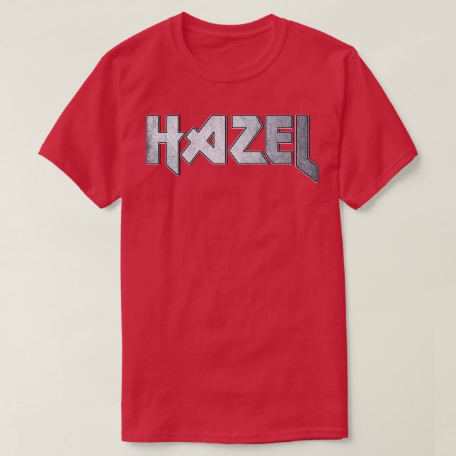 T-shirt Hazel métallique lourd (Design devant)