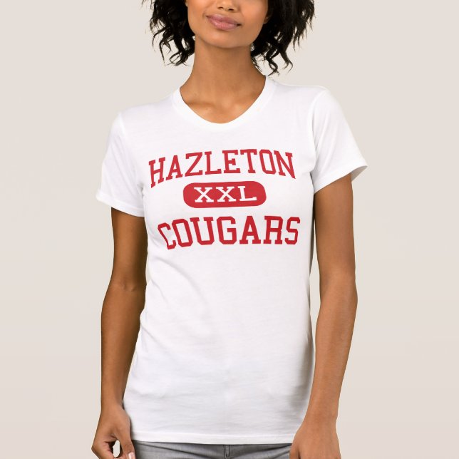 T-shirt Hazleton - pumas - secteur - Hazleton Pennsylvanie (Devant)