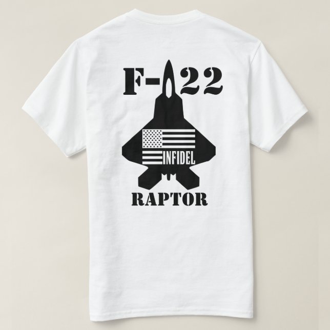 T-shirt HB infidèle F-22 (Design dos)