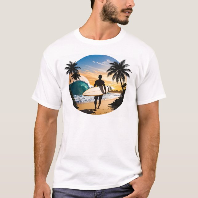T-shirt HB Surf & Sunsets T Shirts  (Devant)