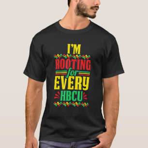 T-shirt Hbcu Black History Mois Je soutiens pour chaque Hb