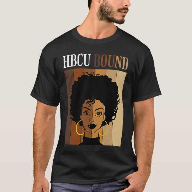 T-shirt HBCU Bound Historical Black Colleges Universities  (Devant)