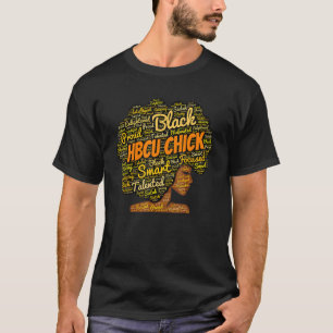 T-shirt HBCU Chick Words en Afro