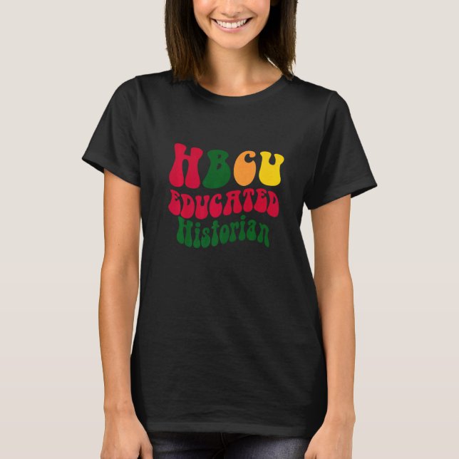T-shirt HBCU Éducateur Historien Noir Alumni Appar (Devant)