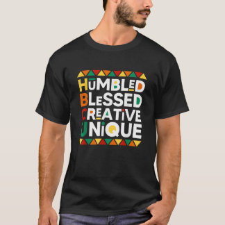 T-shirt HBCU Humble Bénis Créatif Unique Historique Noir