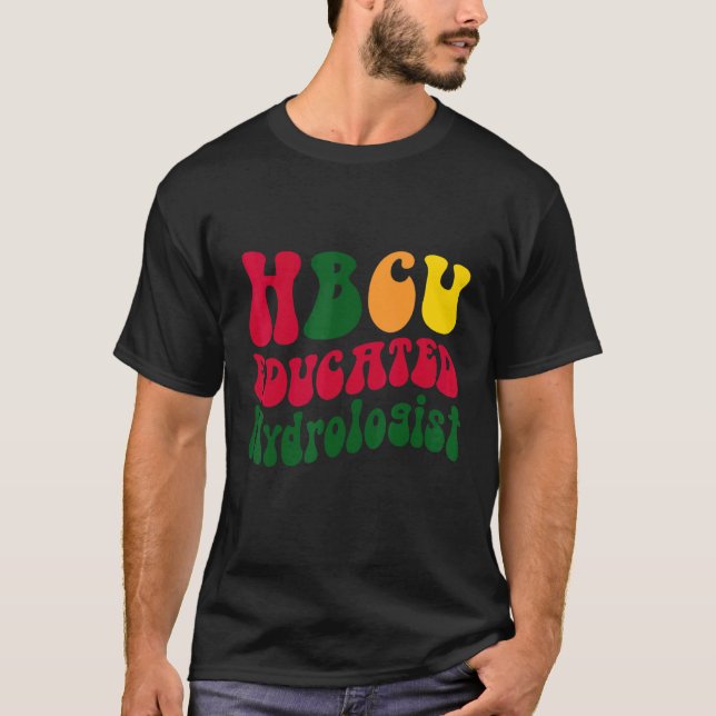 T-shirt HBCU Hydrologue instruit Black college Alumni App (Devant)