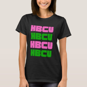T-shirt HBCU Rose et vert Historiquement Black College Uni
