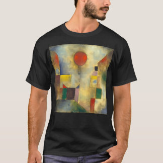 T-shirt Hd. Balloon Rouge De Paul Klee. élevé