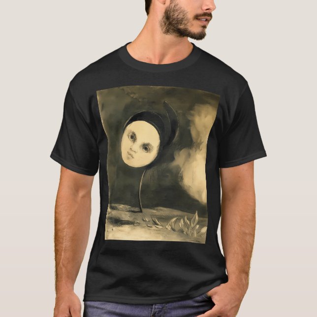 T-shirt Hd Fleur Étrange Par Odilon Redon (1880) High (Devant)