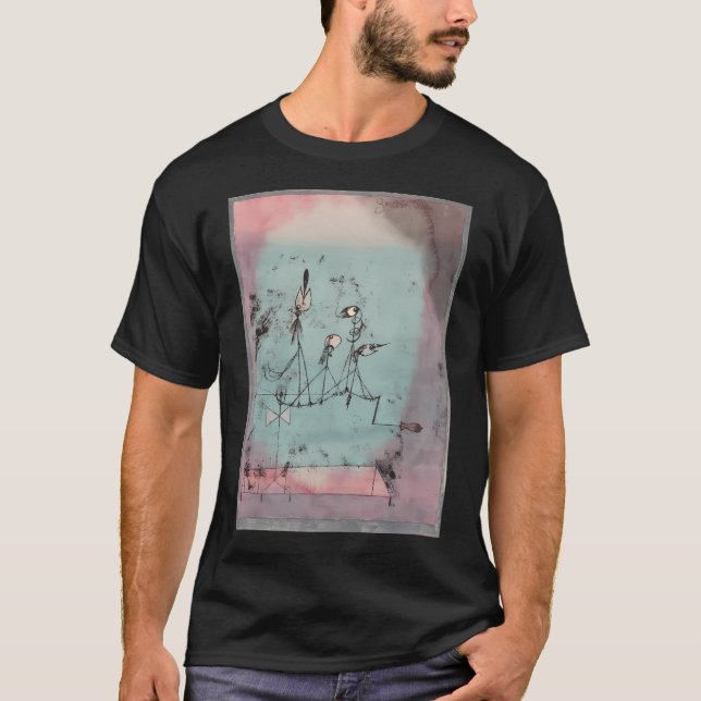 T-shirt Hd. Machine À Twitter De Paul Klee. élevé (Devant)
