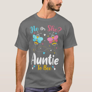 T-shirt He and She Auntie To Bee Keeper Of The Gender Reve