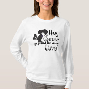 T-shirt Hé diva fausse de The du Général Cancer You Pic