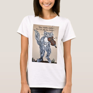 T-shirt "Hé, dupez dupent, le chat et le violon "