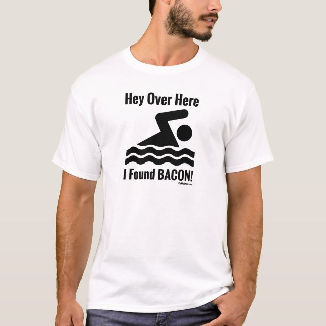 T-shirt Hé ici j'ai trouvé le LARD ! (Devant)