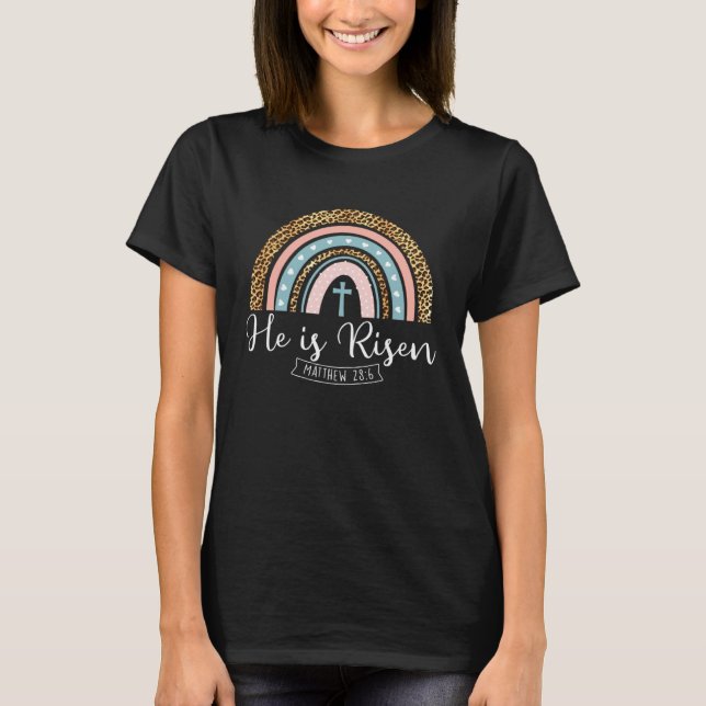 T-shirt He Is Risen Matthew 286  Easter Sunday Christian J (Devant)