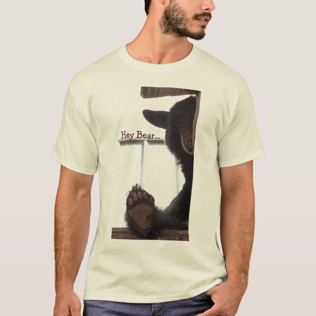 T-shirt Hé ours… pour des adultes (Devant)