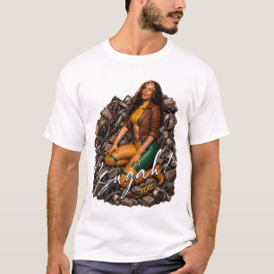 T-shirt Hé Sugah ! Pin-Up Mutante Rétro Inspiré d'Inde Rog