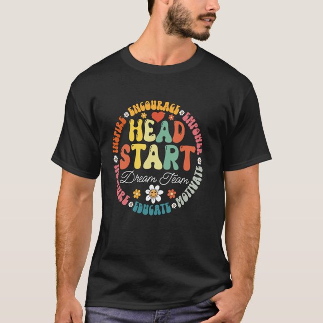 T-shirt Head Start Dream Team Team Teacher Headstart Back (Devant)