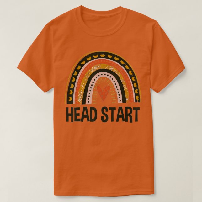 T-shirt Head Start Rainbow Squad Girls Garçons Enseignant  (Design devant)