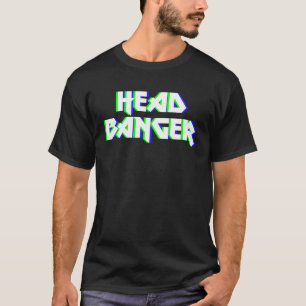 T-shirt Headbanger Dubstep Heavard Metal Rocker Techno Rav