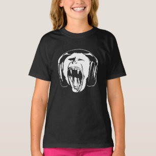 T-shirt Headphones Musique singe