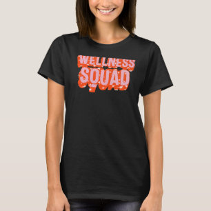 T-shirt Health Coach Wellness Squad Rainbow Fitness Gym Cr