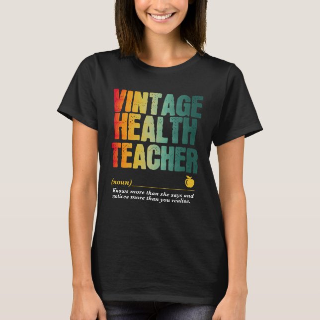T-shirt HealthTeacher Appreciation Week Back to School (Devant)