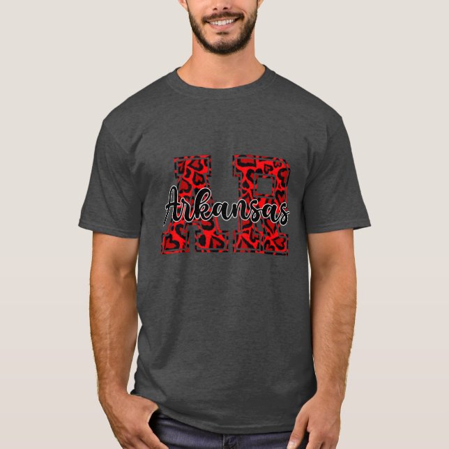 T-shirt Heart Arkansas actif (Devant)