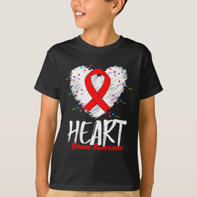 T-shirt Heart Disease Awareness  (Devant)