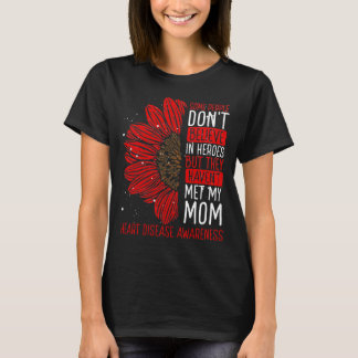 T-shirt Heart Disease Awareness Ribbon Maman Warrior