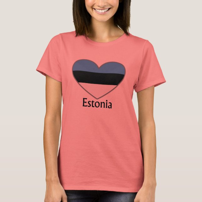 T-shirt Heart Estonie (Devant)