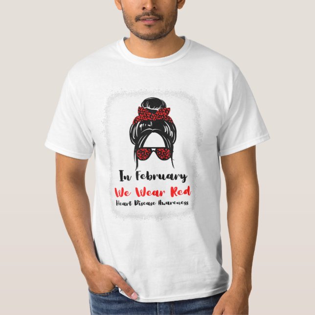 T-shirt Heart Health Go Red Messy (Devant)