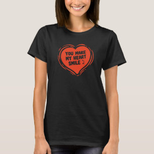 T-shirt Heart Kiss Vous Faites De Mon Coeur Smile Fille Fe