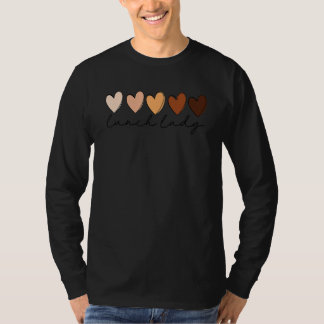 T-shirt Heart Love Lunch Lady Melanin Black History Mois