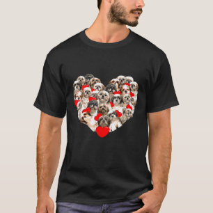 T-shirt Heart Love Shih Tzu Valentines Day
