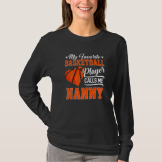 T-shirt Heart My Favori Basketball Player appelle moi Nann