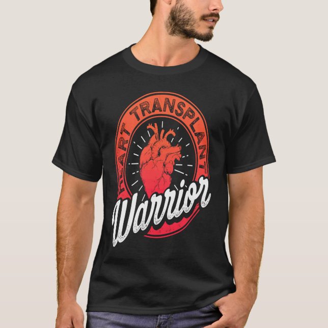 T-shirt Heart Transplant Recipient Warrior Pride Surgery S (Devant)