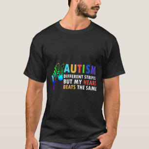 T-shirt Heart Zebra Dit Sensibilisation sur l'autisme Insp