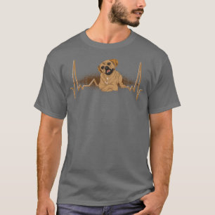 T-shirt Heartbeat Amoureux des chiens Animal Puggle Propri